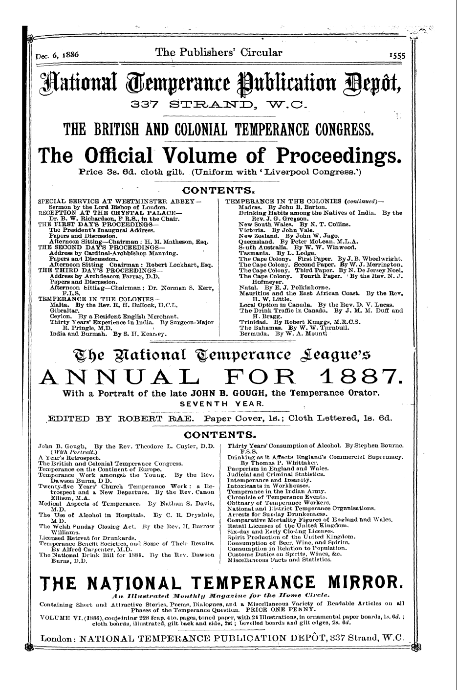 Publishers’ Circular (1880-1890): jS F Y, 1st edition - Ad22301