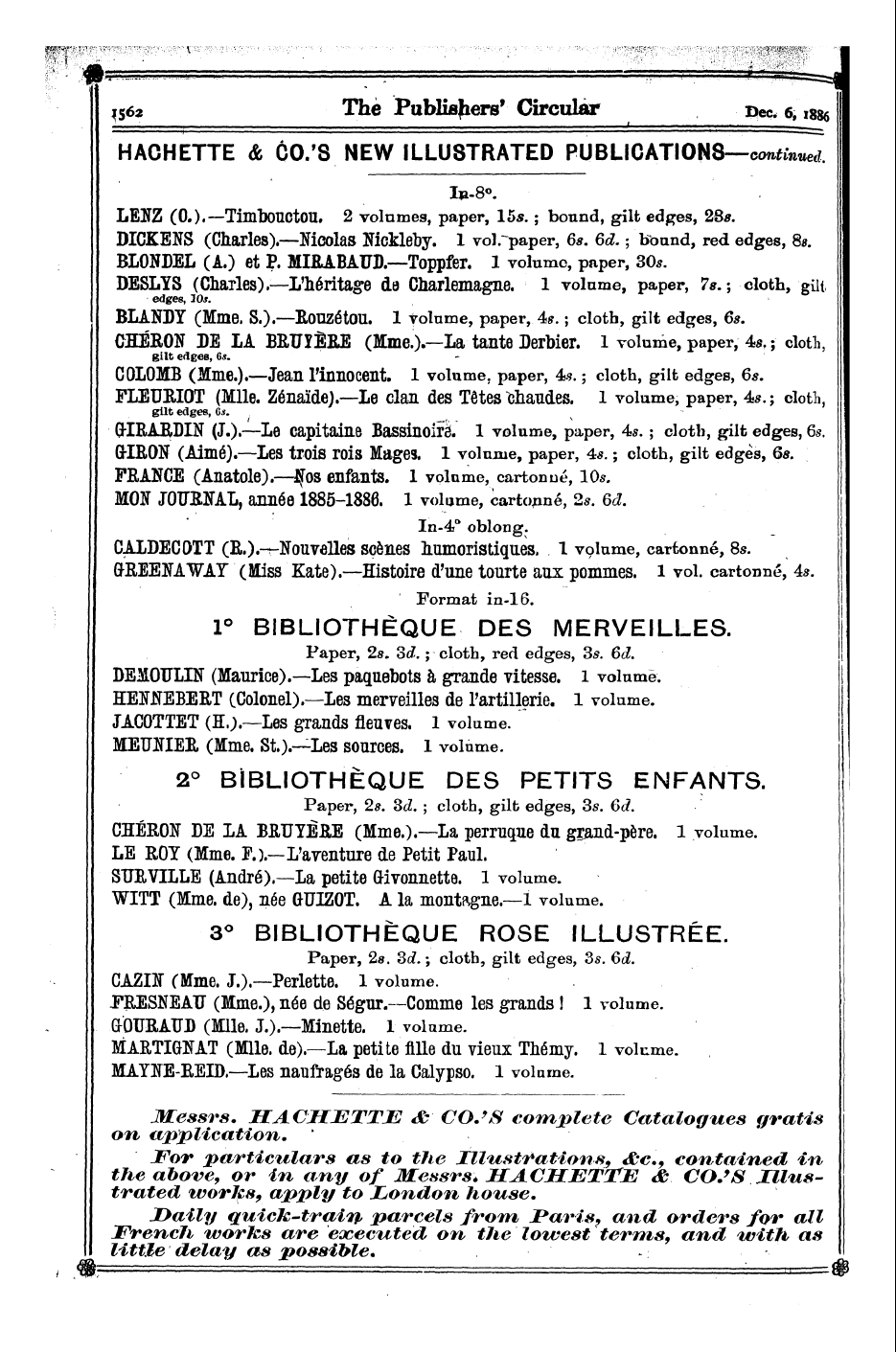 Publishers’ Circular (1880-1890): jS F Y, 1st edition: 238