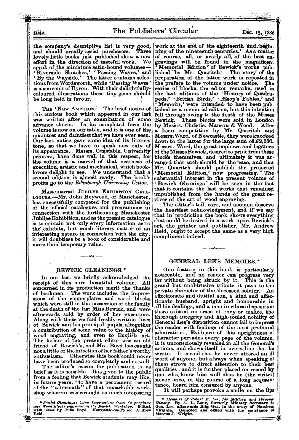 Publishers’ Circular (1880-1890): jS F Y, 1st edition: 6