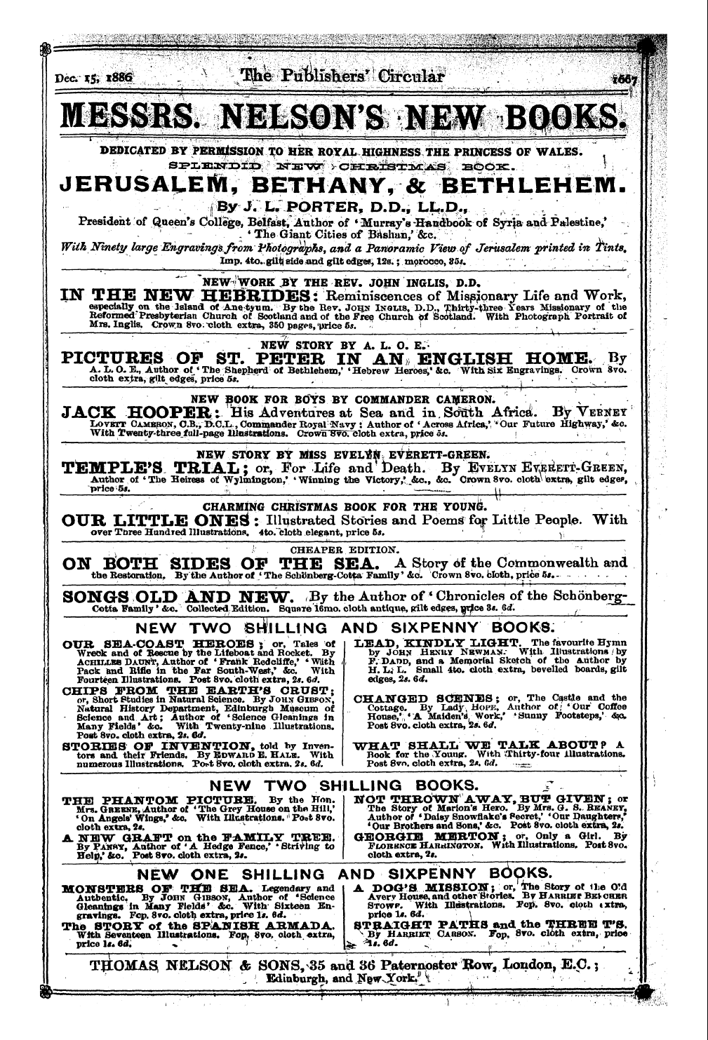 Publishers’ Circular (1880-1890): jS F Y, 1st edition: 31