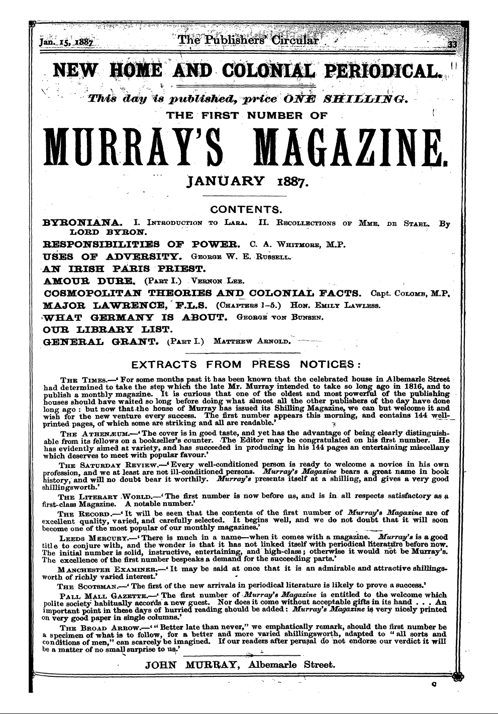 Publishers’ Circular (1880-1890): jS F Y, 1st edition - Jm^Jm ;^ "Ipk Ff'lfe^^ ¦; ¦ ¦ ¦ Iimmmfmm...