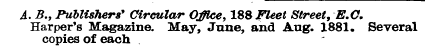 A. B., Publishers' Circular Office, 188 ...