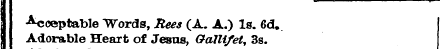 A cceptable "Words, Rees (A. A.) Is. 6d....