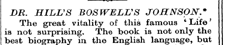 DR. HILL'S BOS WELL'S JOHNSOJST*. The gr...