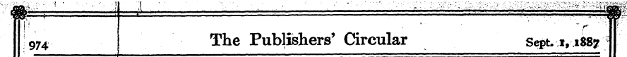! 974 ^ e Publishers' Circular Sept. 1,1...