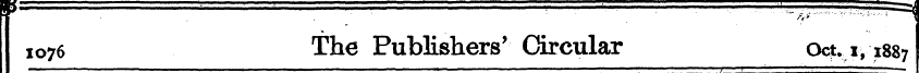 1076 The Publishers' Circular Oct. 1,188...