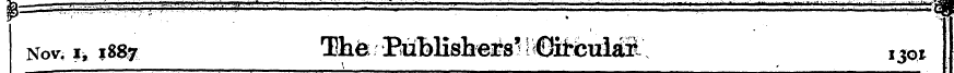 Nov, i, 1887: TharBiifeKsli^irs^ C^bul^ ...