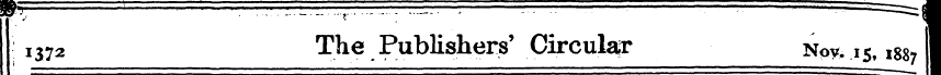 *i - « : - -== 1 i372 The Publishers' Ci...