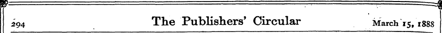 i94 The Publishers' Circular March 15,18...