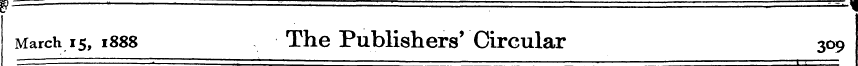 g= --..j March 15, 1888 The Publishers' ...