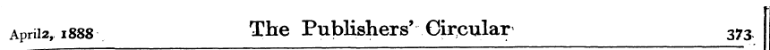 AP rii2,1888 The Publishers' Circular 37...