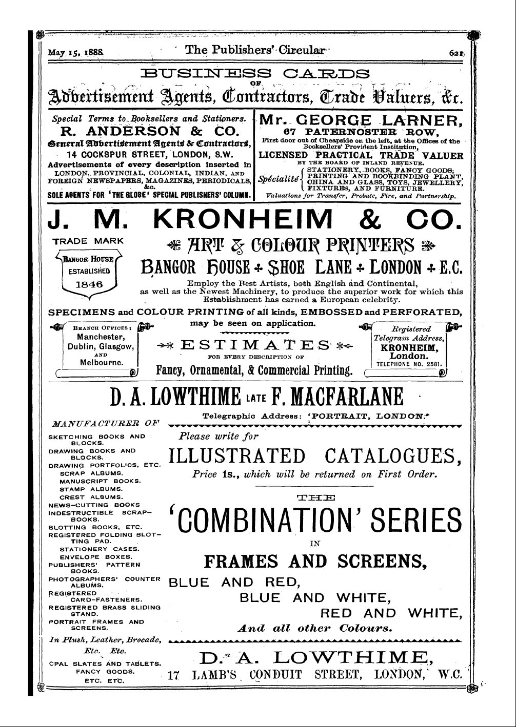 Publishers’ Circular (1880-1890): jS F Y, 1st edition - V&R " " ¦" "'T- ^ ! ''""~ : ~V^-'"'^'Rc....