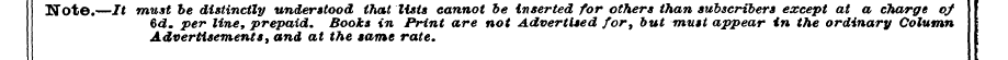 Note.—It must 6d. be per distinctly line...