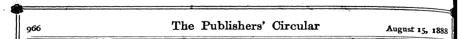 966 The Publishers' Circular August 1518...