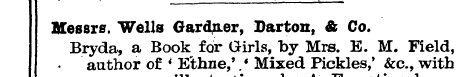 ¦ Messrs. Wells Gardner, Darton. & Co. B...
