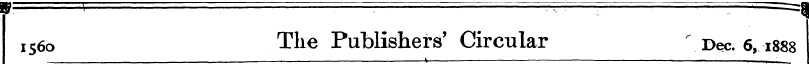 I5 6o The Publishers' Circular Dec. 6,18...