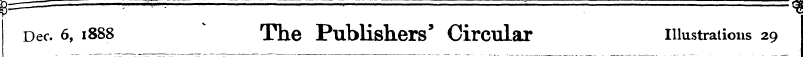 Dec. 6, 1888 The Publishers SERIE ' Circ...