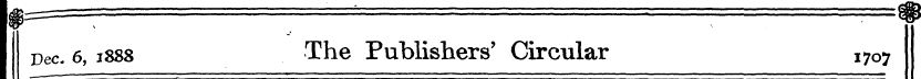 Dec. 6, 1888 The Publishers' Circular 17...