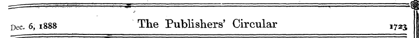 Dec. 6,1888 The Publishers' Circular 172...