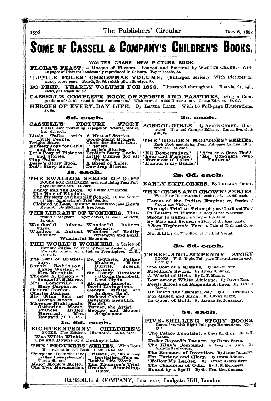 Publishers’ Circular (1880-1890): jS F Y, 1st edition: 102