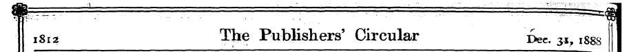 1812 The Publishers' Circular £>eC. 31l8...