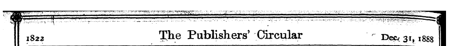 l822 The Publishers' Circular - Dec< 3h ...