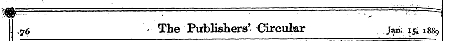 'I. 76 - - • The Publishers' Circular j^...