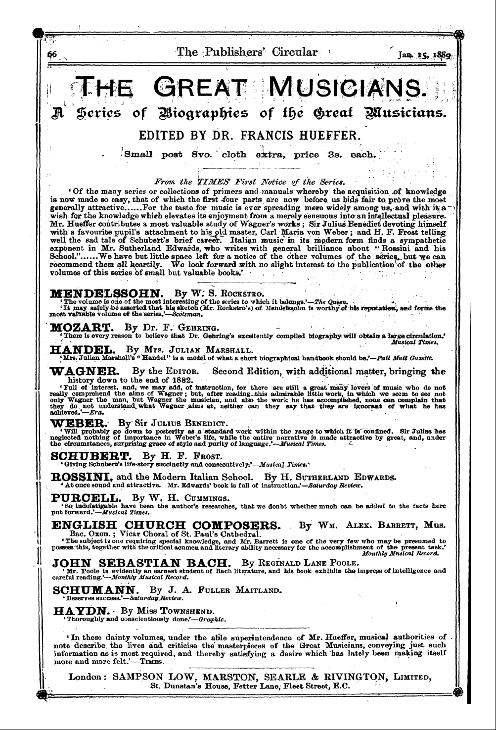 Publishers’ Circular (1880-1890): jS F Y, 1st edition - • £ '¦¦ T P5 'J, ? .' P ' 11?I"~ ' - ¦ '...