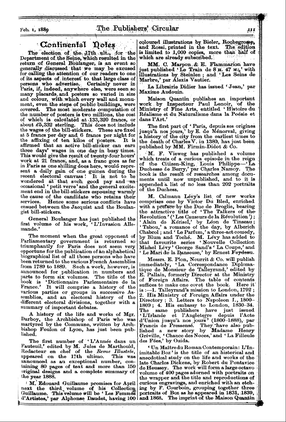 Publishers’ Circular (1880-1890): jS F Y, 1st edition - ^.^^M^^Mmm ^^A^I^^M^'^^'^R^^^^'^M^M^^^^^...