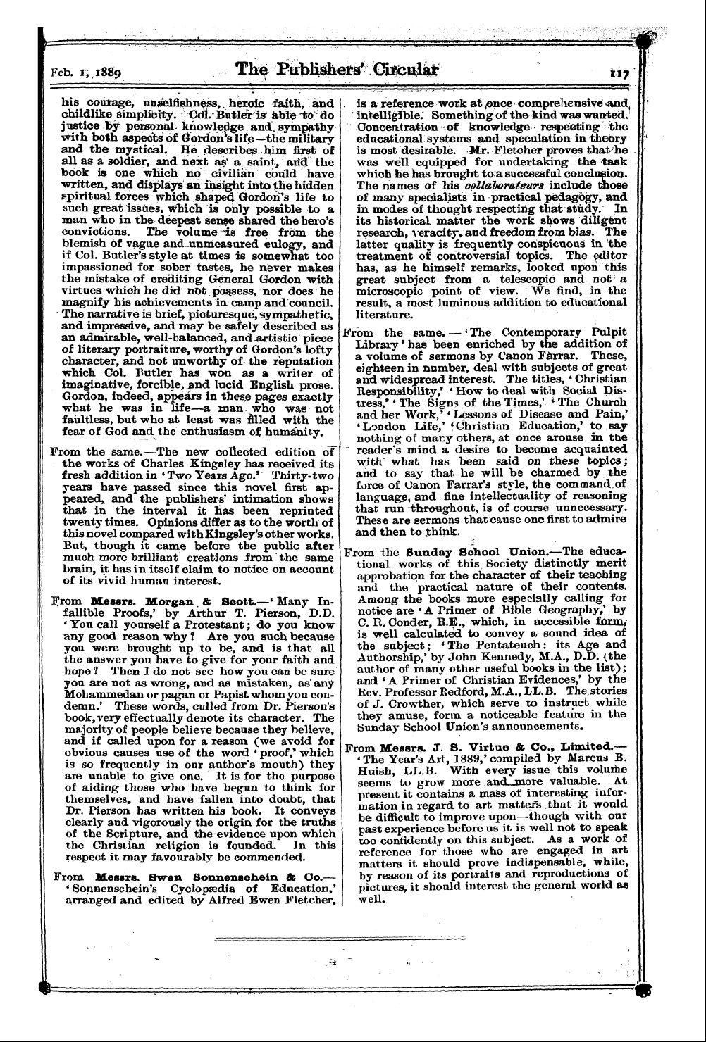 Publishers’ Circular (1880-1890): jS F Y, 1st edition - ' ¦' Ioi - I^Etn Ewg , &Q. From Jbw .Bh ...