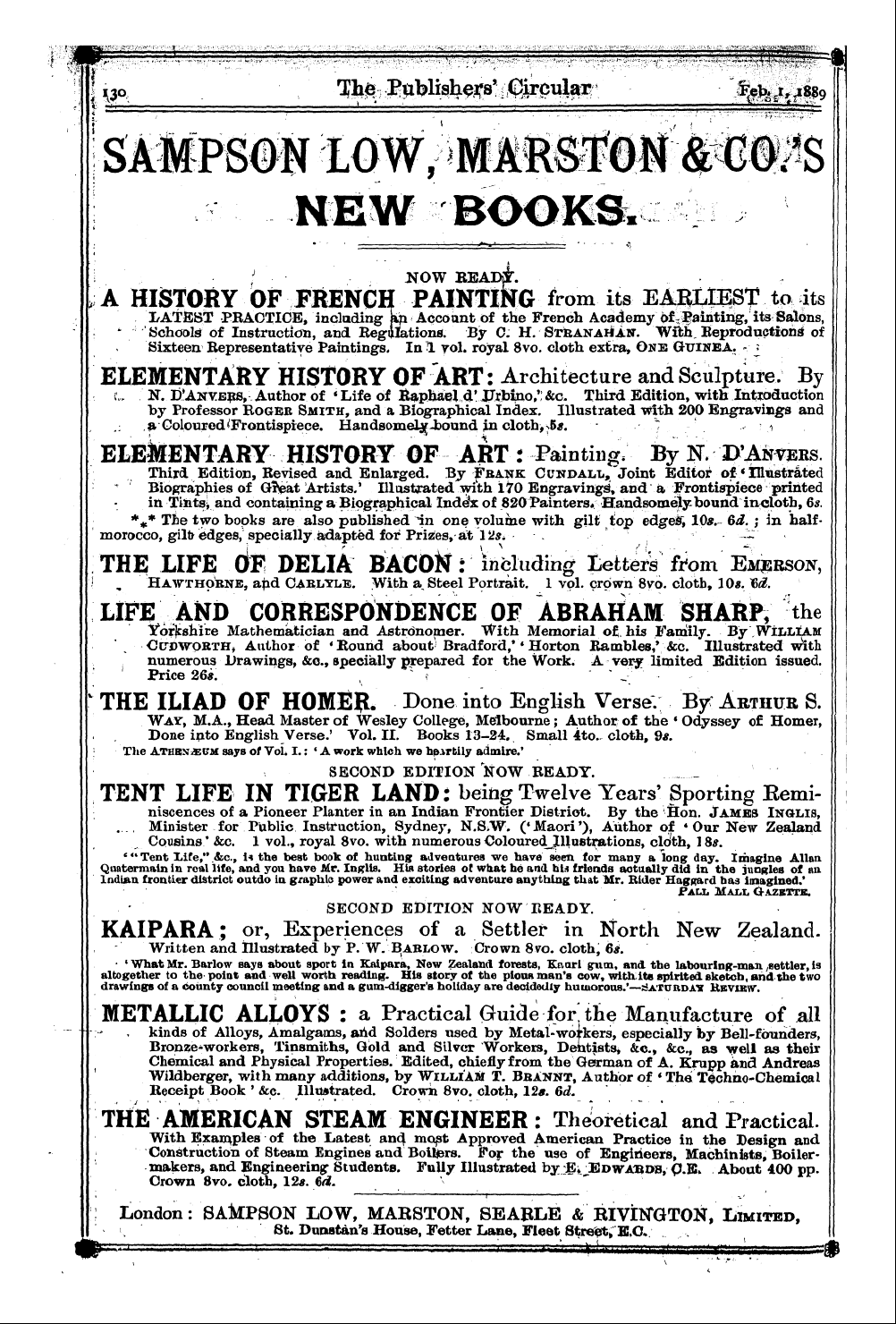 Publishers’ Circular (1880-1890): jS F Y, 1st edition - ^^^Bmmy^I^-F ':'- :^.^.:^-' . -¦'' .-¦A ...