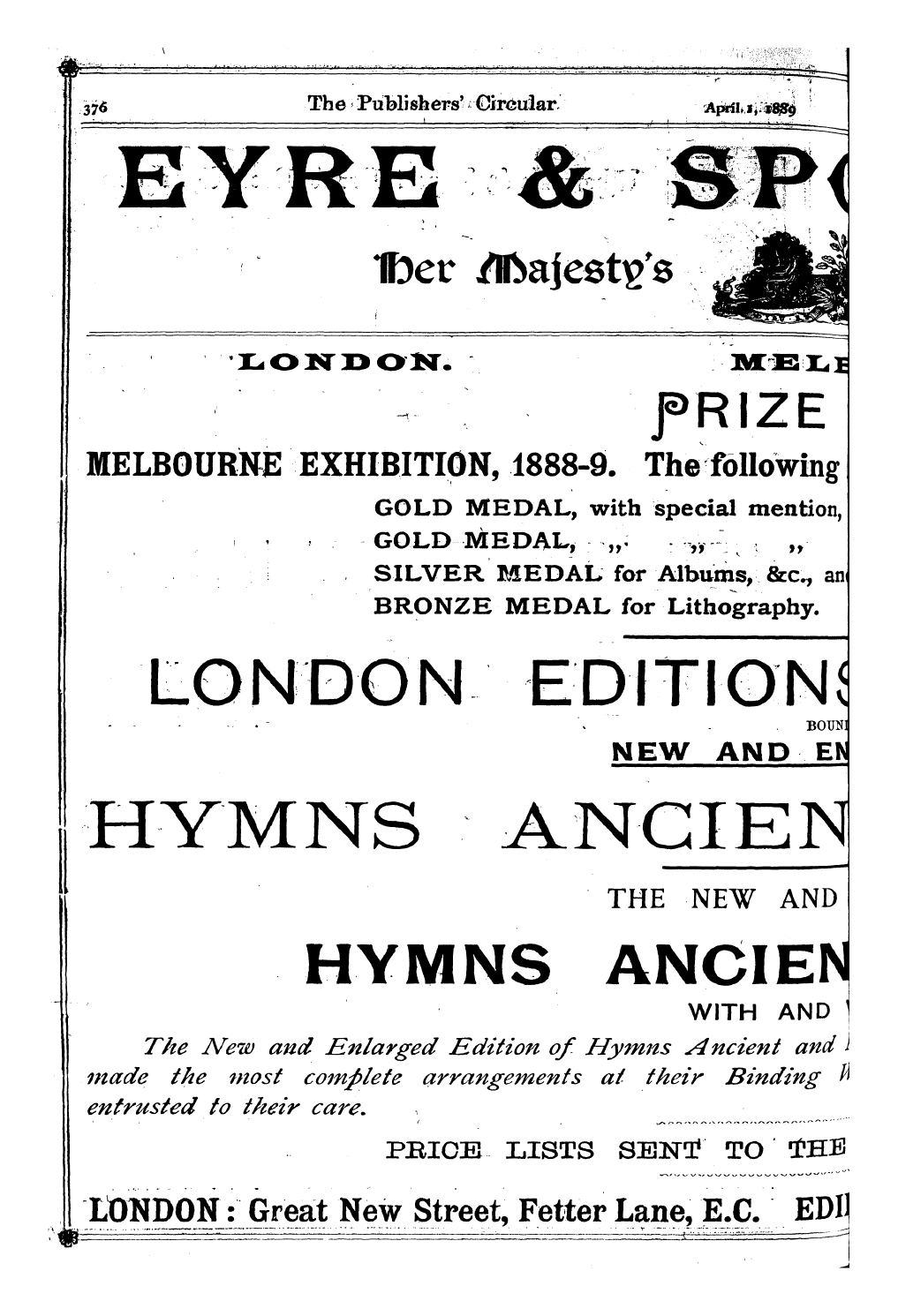 Publishers’ Circular (1880-1890): jS F Y, 1st edition: 32