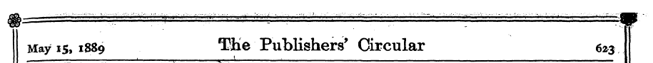 May 15,1889 " Tkie Publishers 9 Circular...