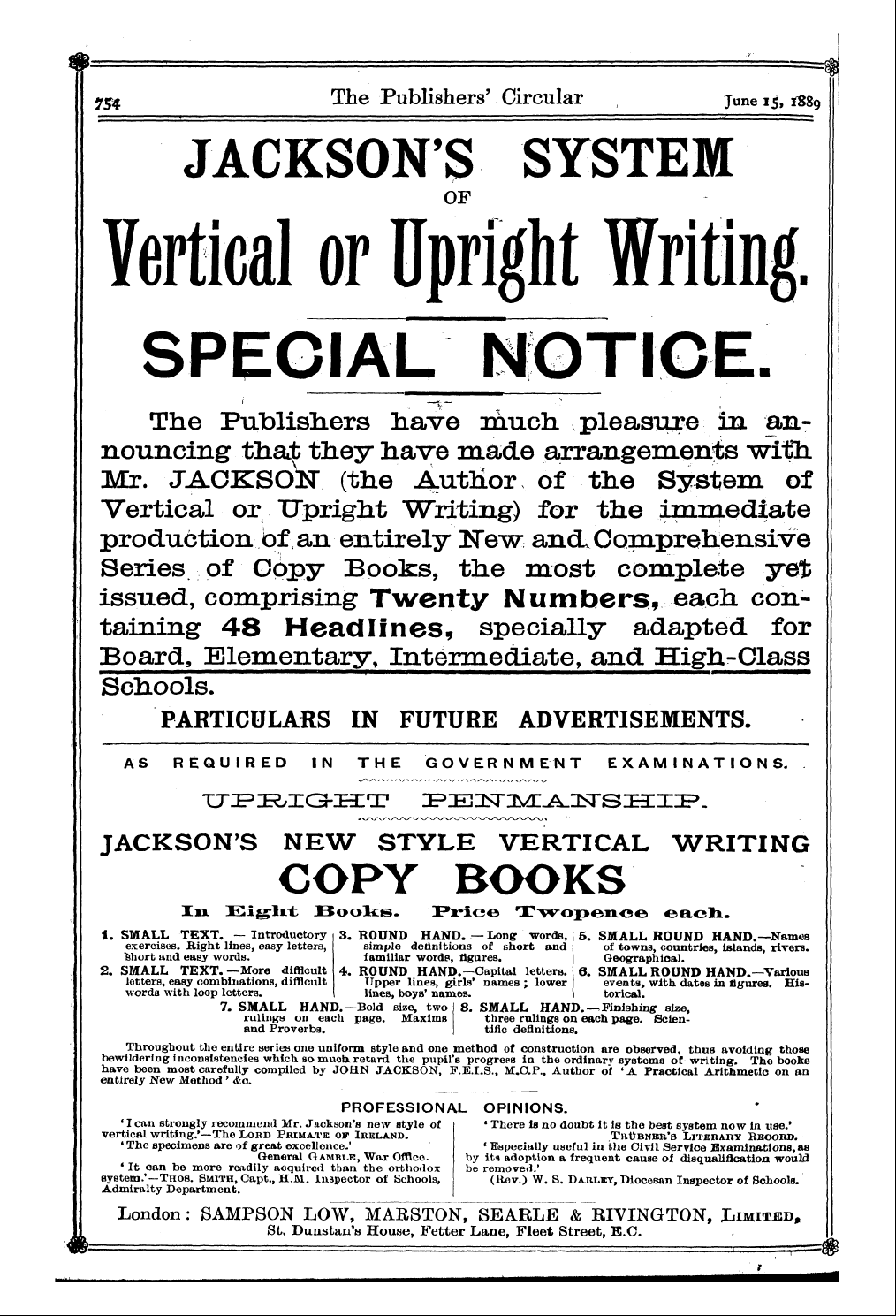 Publishers’ Circular (1880-1890): jS F Y, 1st edition: 44