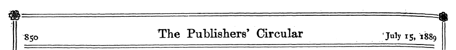 8SO The Publishers' Circular 7uiy r 5 ,1...