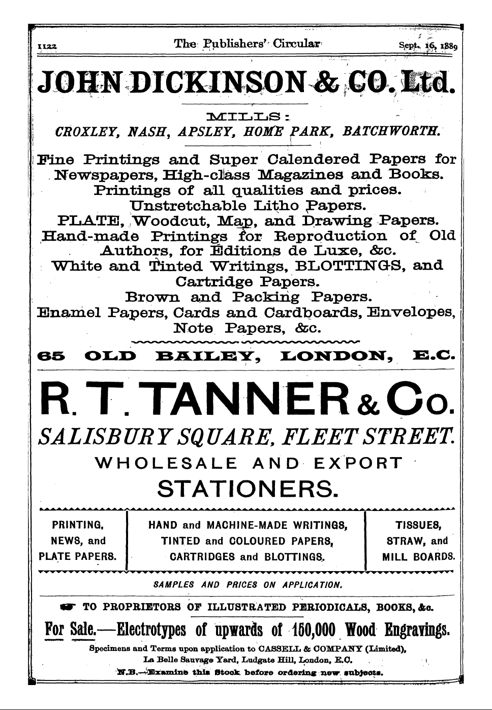 Publishers’ Circular (1880-1890): jS F Y, 1st edition: 40