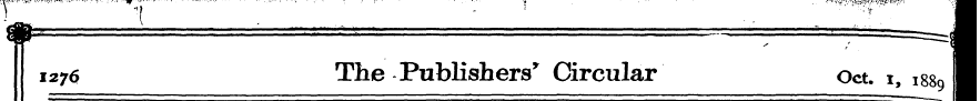 f / ' —I 1276 The Publishers * Circular ...