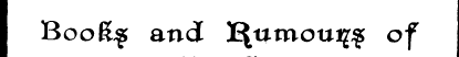 I Boo& $ and I^umouijr^ of