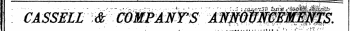 CASSELL & ' CBMPANT ' 1" S^lANpmM^BSfSSS "' " . ¦ ' . , ¦ !.»--. :>• . ¦; /-".. -¦ .'f-7 .'>' . '