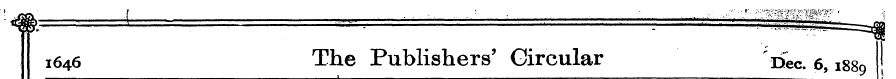 1646 The Publishers' Circular i>ec. 6,18...