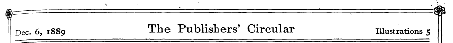 Dec. 6, 1889 The Publishers' Circular il...