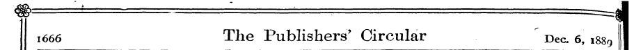 1666 The Publishers' Circular Dec. 6, 18...