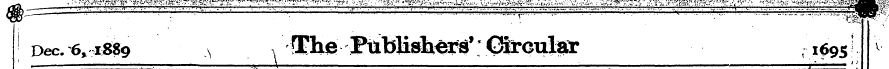 ¦ Dec. 61889 A / flhe ISibli^h^s 1 ; Glr...