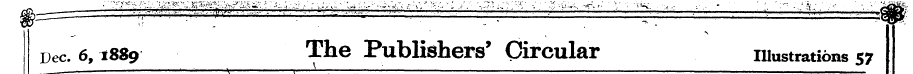 Dec. 6,1889 The Publishers' Circular ill...