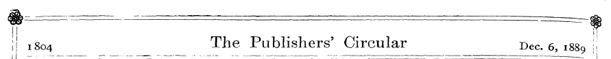 I \ I 1; 1804 The Publishers' Circular D...