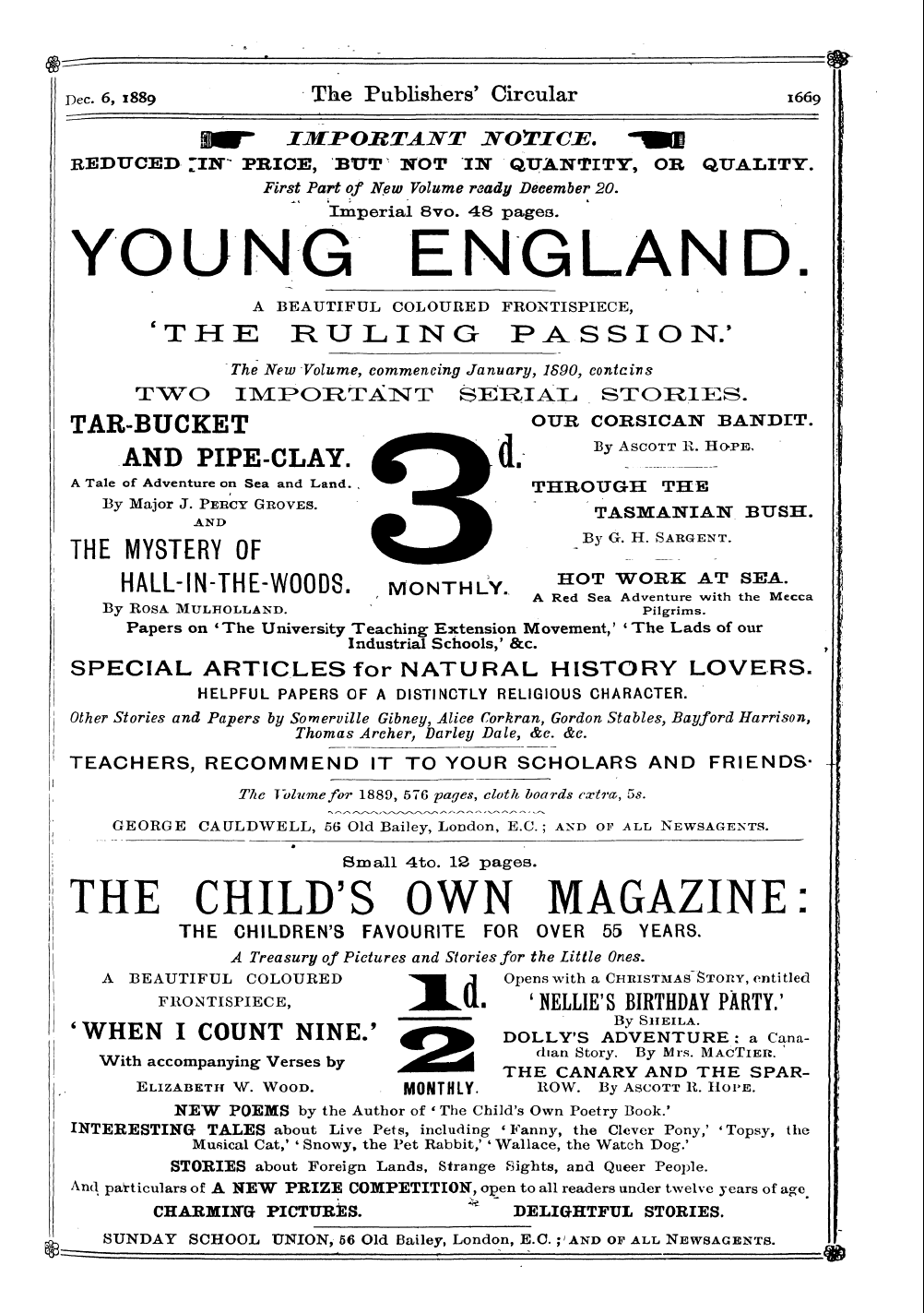 Publishers’ Circular (1880-1890): jS F Y, 1st edition: 151