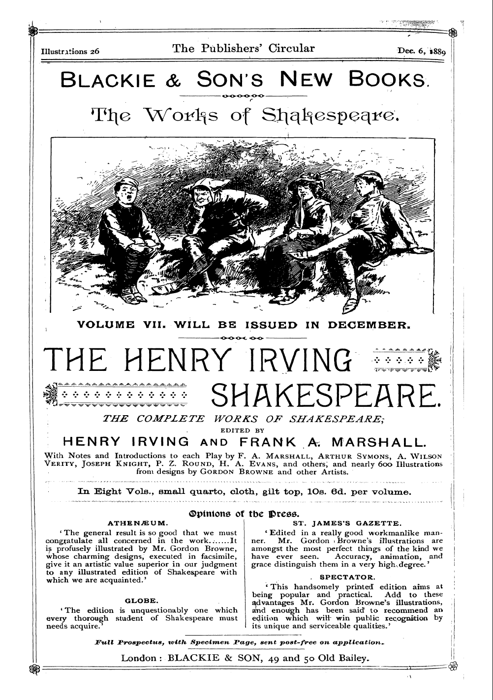 Publishers’ Circular (1880-1890): jS F Y, 1st edition - I Illustrations 26 The Publishers' Circu...