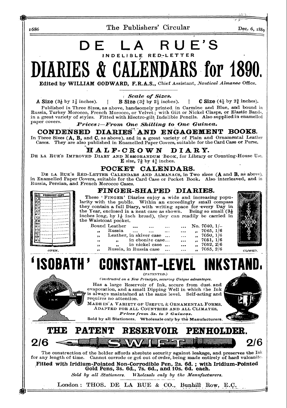 Publishers’ Circular (1880-1890): jS F Y, 1st edition - Ad18401