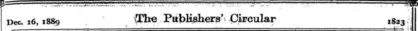 Dec-16,1889 " $h& PabHsher»' Circular ^3...