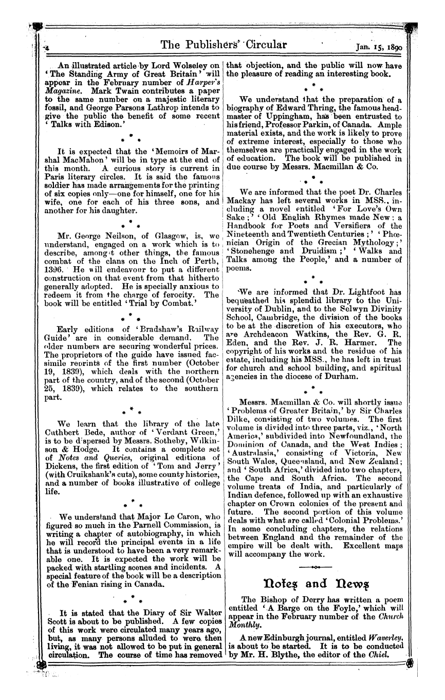 Publishers’ Circular (1880-1890): jS F Y, 1st edition - » ' : • • - • ¦ ' - - ' ' .¦ -¦ ¦¦ ¦ ¦ ¦...